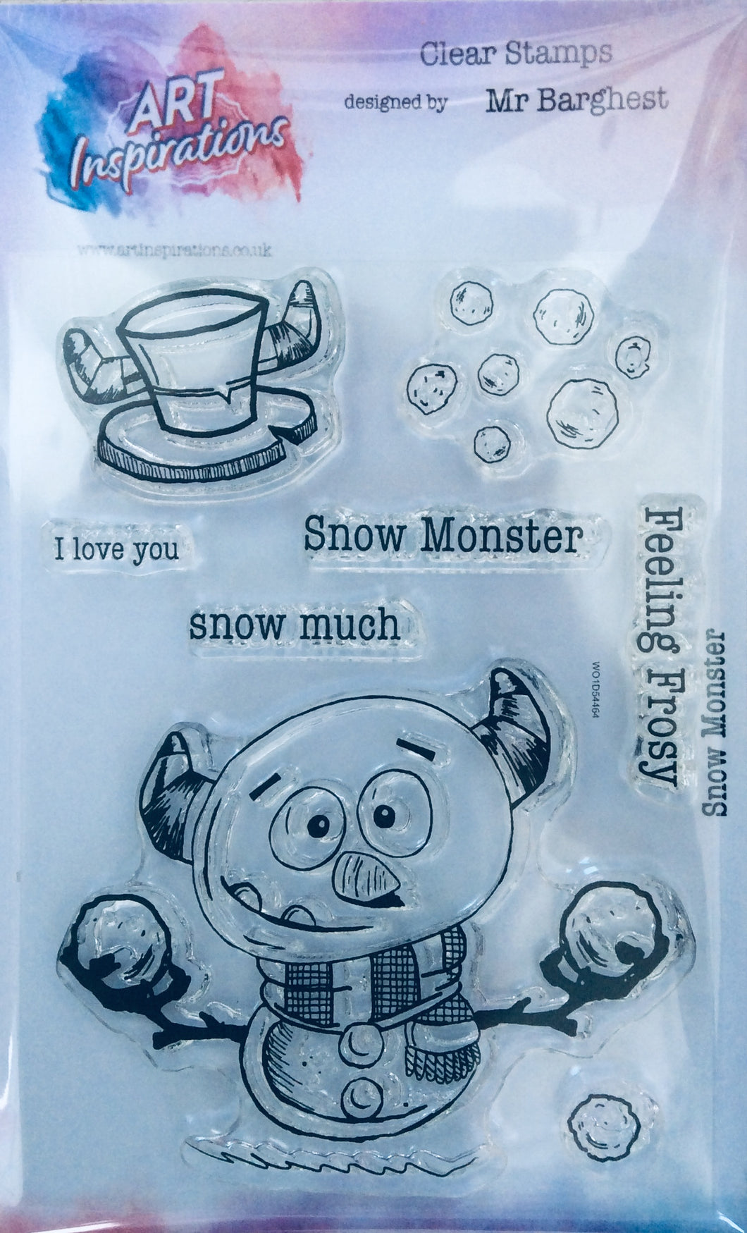 Art Inspirations with Mr Barghest A7 Stamp Set - Snow Monster