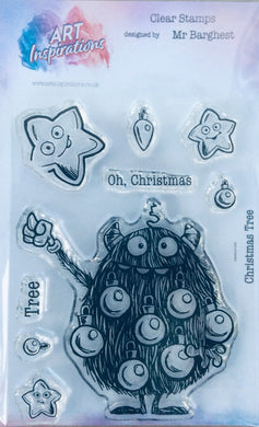 Art Inspirations with Mr Barghest A7 Stamp Set - Christmas Tree