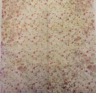 Stamperia Decoupage Rice Paper 50 x 50 Sweet Christmas Roses DFT329