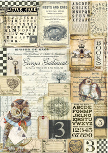 Stamperia - Owls Decoupage Rice Paper A4 DFSA4261