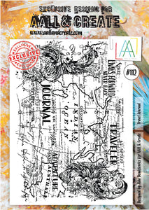 AALL & Create - A4 Clear Stamp Set Designed by Aida Domisiewicz - Travel Journal #112