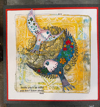 Art Inspirations by Wensdi Made A5 Clear Stamp Sheet - Floral Bird - 15 Stamps
