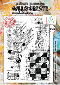AALL & Create - A4 Clear Stamp Set Designed by Bipasha Bk - Checkered Queen #108