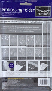 Couture Creations Embossing Folder - Christmas Collection: Xmas Joy To All