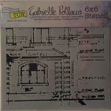 TCW Gabrielle Pollacco Designs Stencils - Blueprint 6”x 6”