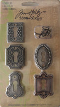 Idea-ology by Tim Holtz - 5 Keyholes & 10 Fasteners