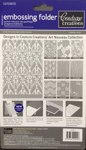 Couture Creations Embossing Folder - Art Nouveau Collection: Venus Crest
