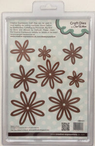 Creative Expressions Craft Dies by Sue Wilson Finishing Touches Delicate Daisies - Complete Petals 8 Dies