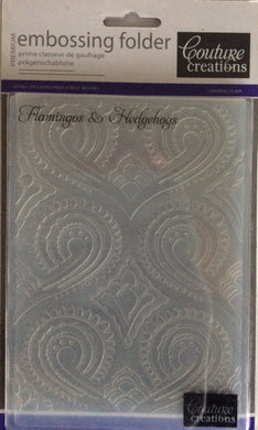 Couture Creations Embossing Folder - Dreamscapes Collection: Flamingos & Hedgehogs