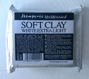 Stamperia Soft Clay Extra Light 80g - White