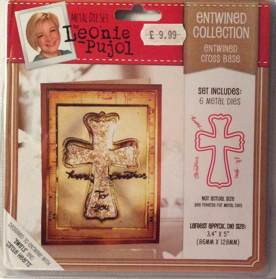 Leonie Pujol Entwined Collection Entwined Cross Base 3.4” x 5”