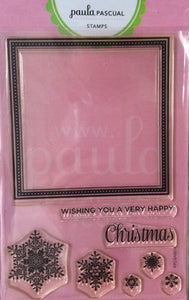 Paula Pascual Stamp Set - Christmas Frame