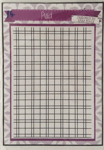 Creative Expressions Designed by Sam Poole - Rubber Stamp - Plaid A6