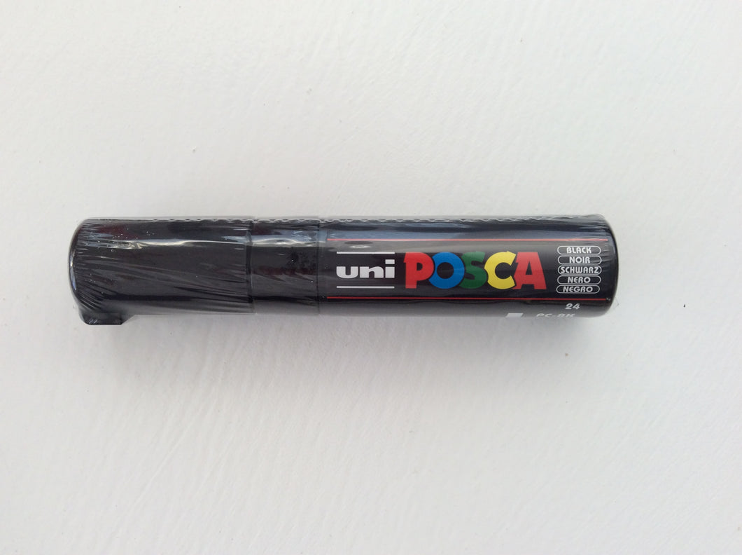 Uni-ball PC-8K POSCA Marker Broad Chisel Tip Black