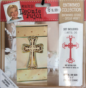 Leonie Pujol Entwined Collection Entwined Cross - Circled Heart 3” x 5”