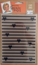 Crafters Companion Embossing Folders by Leonie Pujol - Love Lines 5” x 7”