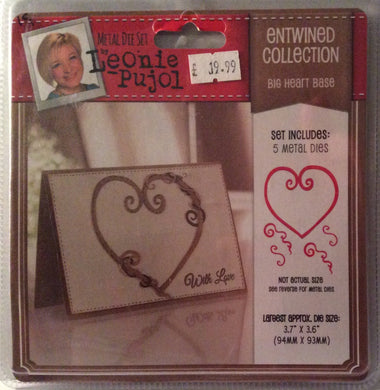 Leonie Pujol Entwined Collection Big Heart Base - 3.7” x 3.6”