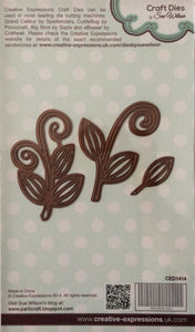 Creative Expressions Craft Dies by Sue Wilson Finishing Touches - Curled Vines 3 Dies