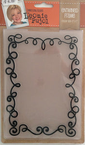 Crafters Companion Embossing Folders by Leonie Pujol - Entwined Frame  5” x 7”