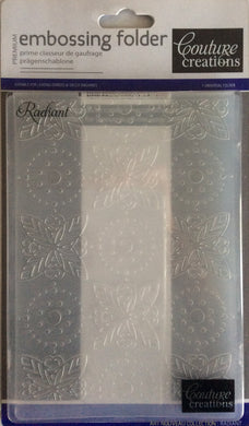 Couture Creations Embossing Folder - Art Nouveau Collection: Radiant
