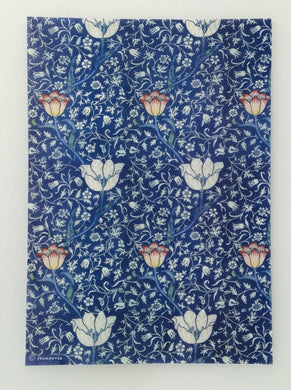 Stamperia Deep Blue Paisley Flowers Decoupage Rice Paper A4 DFSA4300