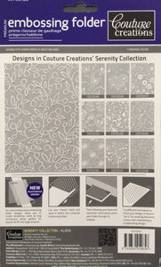 Couture Creations Embossing Folder - Serenity Collection: Alora
