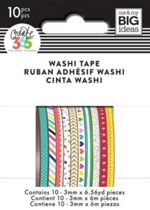 Brights Mini Washi Tapes Pack