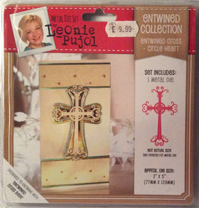 Leonie Pujol Entwined Collection Entwined Cross Circle Heart 3” x 5”