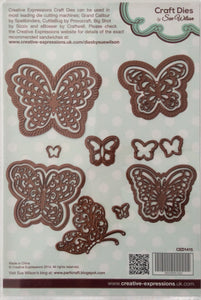 Creative Expressions Craft Dies by Sue Wilson Finishing Touches Magical Butterflies 14 Dies