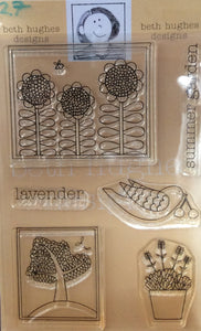 Clear Stamp Collection designed by Beth Hughes - Summer Garden