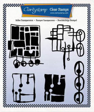 Clarity Stamps Leonie’s Altered Squares Unmounted Clear Stamp Set Designed by Leonie Pujol