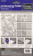 Couture Creations Embossing Folder - Art Nouveau Collection: All A Flutter