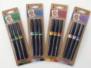 Glitter Brush Pens by Leonie Pujol pack of 3