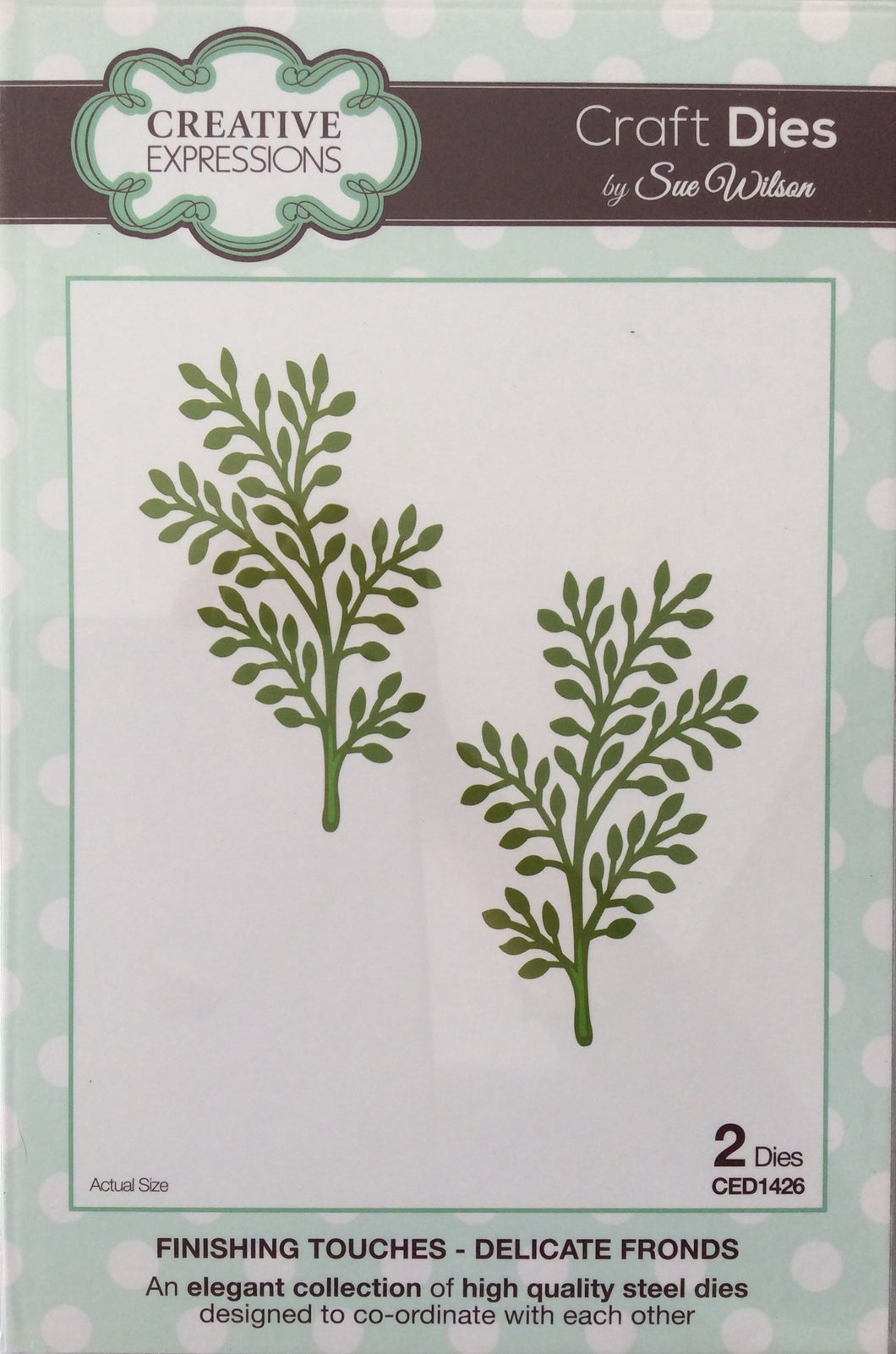 Creative Expressions Craft Dies by Sue Wilson Finishing Touches - Delicate Fronds 2 Dies