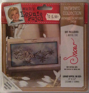 Leonie Pujol Entwined Collection Entwined Snowflake- Snow 4” x 2.3”