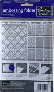 Couture Creations Embossing Folder - Dreamscapes Collection: Hedged Maze