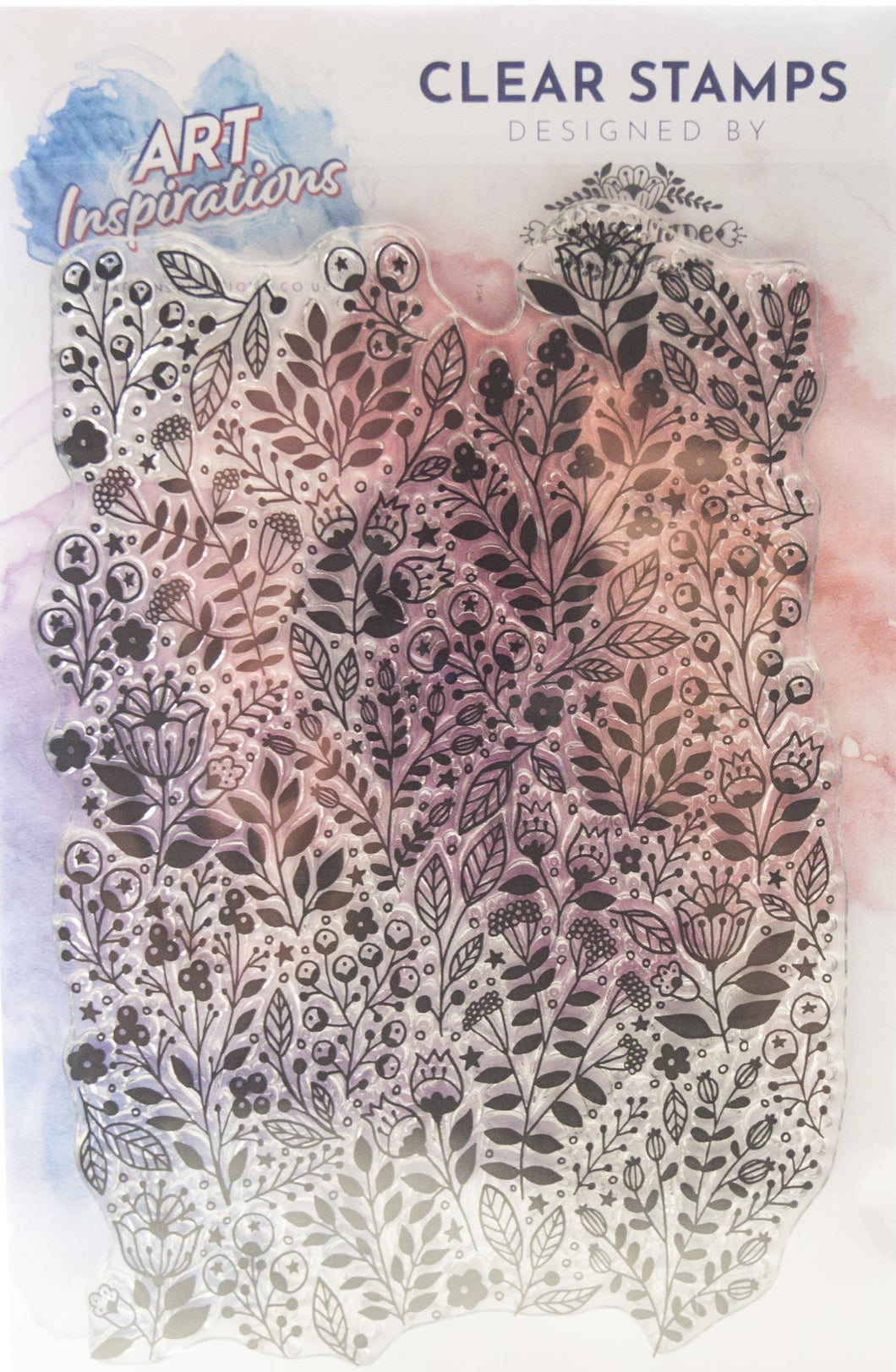 Art Inspirations by Wensdi Made A5 Clear Stamp Sheet - Floral Foliage Background - 1 Stamp