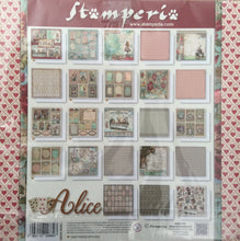Stamperia Scrapbooking 12” x 12” Alice Maxi Pad - 22 Double Faced Sheets - SBBXLB08G