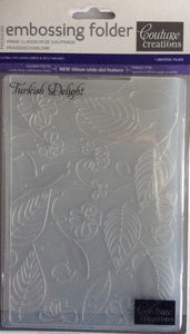 Couture Creations Embossing Folder - Fine Designs Collection: Turkish Delight