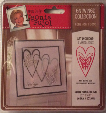 Leonie Pujol Entwined Collection Folk Heart Base - 2.7” x 4.2”
