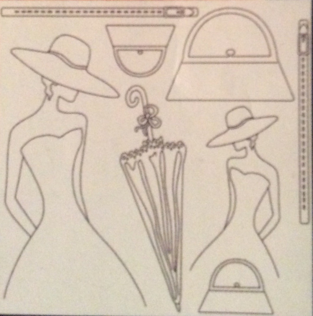 Stamperia Silhouette Art Napkin Dreaming Lady Decoupage Rice Paper 50x50cm DFTM02