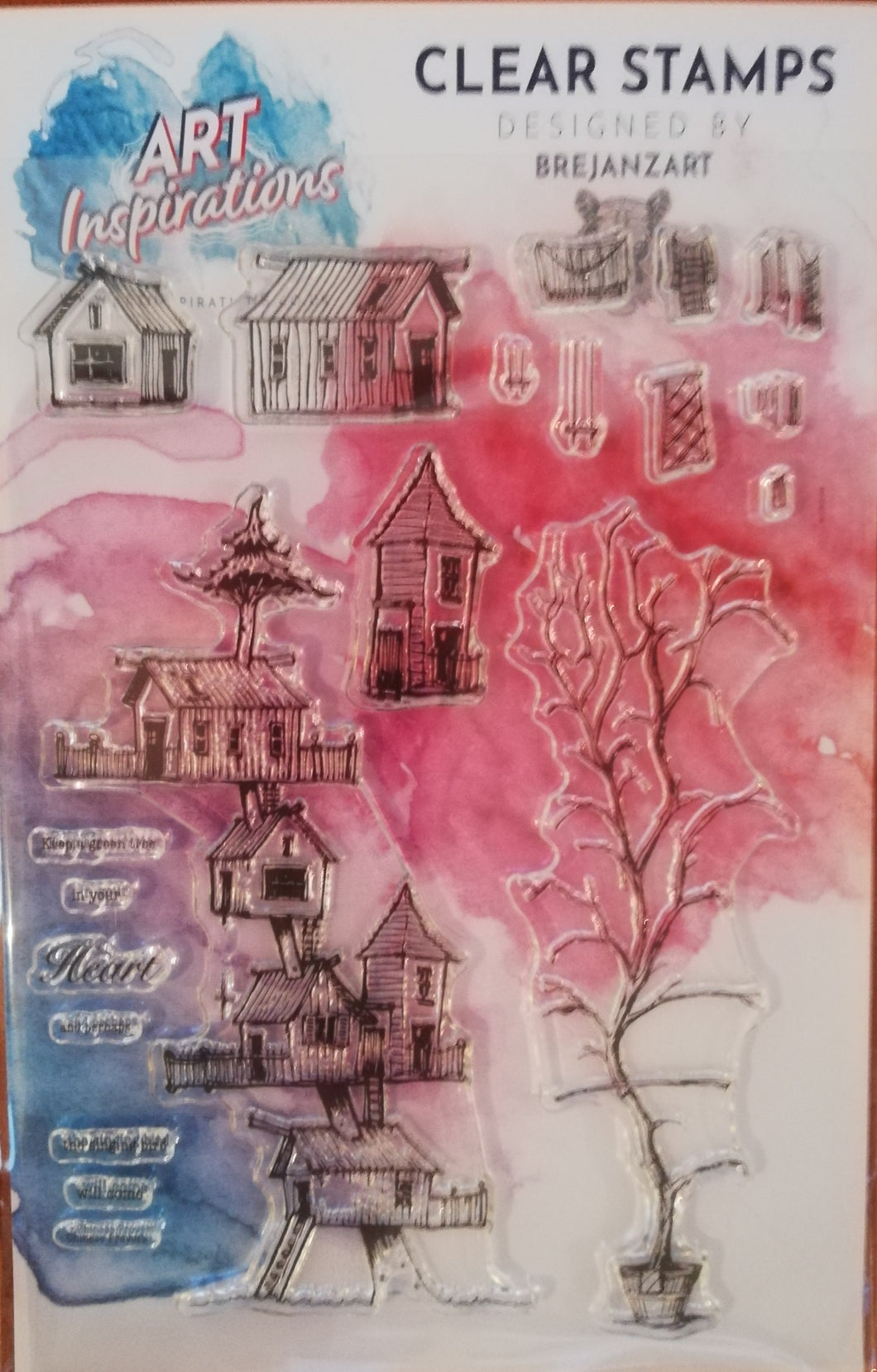 Art Inspirations with Brejanzart A5 Stamp Set - Tree Home - 20 Stamps