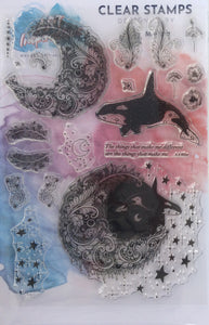 Art Inspirations with Martina A5 Stamp Set - Whale Song