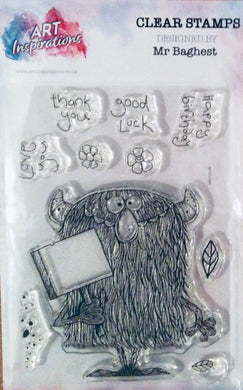 Art Inspirations with Mr Barghest A7 Stamp Set - Send Me A Sign - 10 Stamps