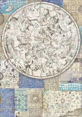 Stamperia - Cosmos Infinity Zodiac - Decoupage Rice Paper A4 - DFSA4724