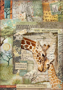 Stamperia - Savana the Giraffe - Decoupage Rice Paper A4 - DFSA4685