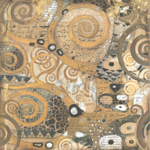 Stamperia - Pack of 4 Sheets Fabric - Klimt - 30cm x 30cm SBPLT01