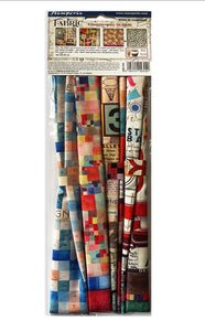 Stamperia - Pack of 4 Sheets Fabric - Bauhaus - 30cm x 30cm SBPLT03