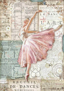 Stamperia - Passion Dancer - Decoupage Rice Paper A4 - DFSA4543