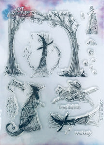 Art Inspirations with Oren - Monsters of Nowhere - A4 Stamp - Every Day Holds New Magic - 17 Stamps